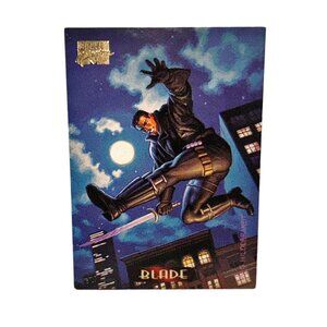 Vintage Marvel Masterpiece #12 Blade Collectible Character Card